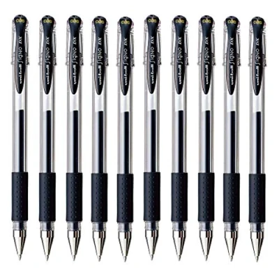 Image of Uni ball Signo Dx Um 151 Gel Ink Pen 0.38 Mm 10 Pcs Black Mitsubishi Pencil