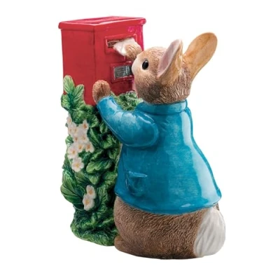 Image of Beatrix Potter Peter Posting Letter Moneybank Money Bank