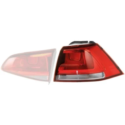 Image of 5G0945096 Rear light HELLA 2SD 011 977 121 Right Outer section W21W, WY21W 12V with bulbs bulb holder VOLKSWAGEN: Golf 7