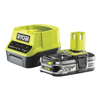Image of Ryobi RC18120 125 Charger Pack (1 hour) + 1 Lithium Battery, 18V, 2.5Ah