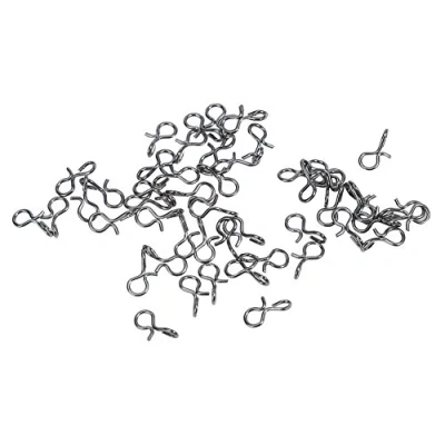 Image of VGEBY 50pcs Fishing Snaps, Black Stainless Steel Fly Hook Lure Snap Quick Change Snaps(M) Snaps Supplies