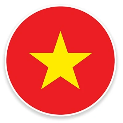 Image of 2 x 10cm Vietnam Flag Vinyl Sticker Decal Laptop Car Bike Luggage Travel #9083 (10cm Wide High)