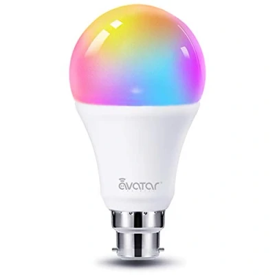 Image of Avatar Controls Smart Bulb, Alexa Light Bulbs B22 Bayonet 9W RGBCW Colour Dimmable Works with Alexa/Google Home, No Hub Required(Updated 3000 6200K Warm and Cool White)