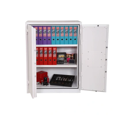Image of Phoenix Fire Ranger Cabinet Size 2 Key Lock White FS1512K