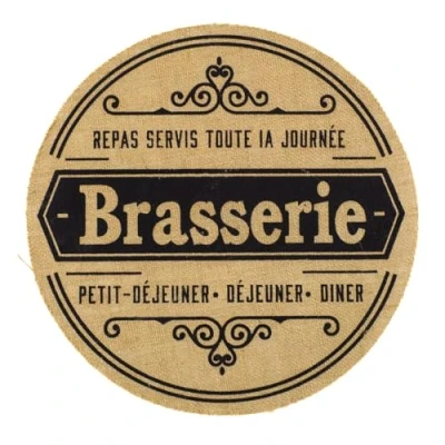 Image of Carousel Home 36cm French Design Jute Placemat Round Kitchen Dining Table Place Mat Natural Rustic Brasserie