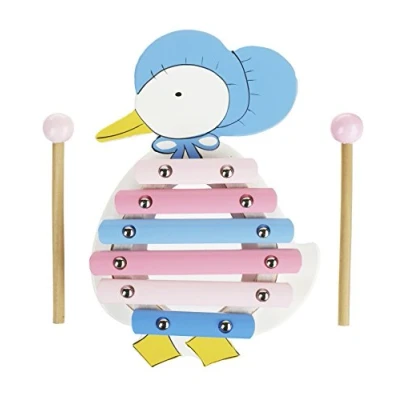 Image of Peter Rabbit Toys Jemima Puddleduck Wooden Xylophone, Toddler Baby Instruments Musical For 1 Year Old, Early Development Activity Toy, Official Licensed Gifts by Orange Tree