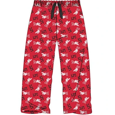 Image of Boys Liverpool Football Club Red Lounge Pants Pyjama Bottoms Pyjamas Age 5 6 Years