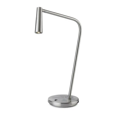 Image of Gamma LED Table lamp Satin Nickel 175lm 2700K