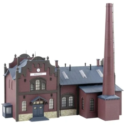 Image of Faller Factory with Chimney Model of the Month Kit II FA191796 HO Gauge
