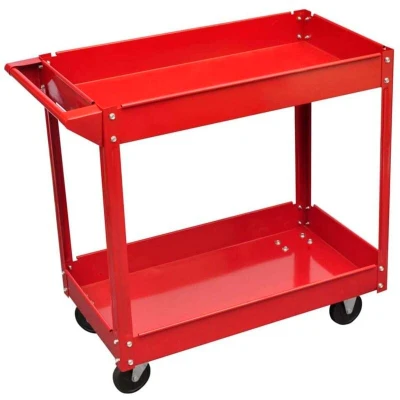 Image of vidaXL Workshop Tool Trolley 100 kg Red