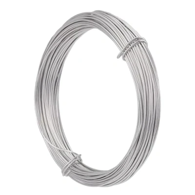 Image of PH PandaHall 0.8mm*10m Aluminum Craft Wire, Silver Modelling Jewllery Soft Metal Bendy Wire for DIY Sculpture Jewellery Making Weaving and Wrapping, 20 Gauge