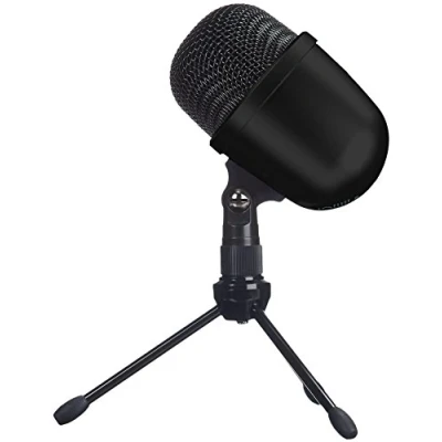 Image of Amazon Basics Desktop Mini Condenser Microphone Black
