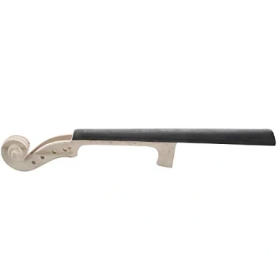 Image of SAHROO 4/4 Size Maple Violin Neck Fingerboard DIY Kit with Hand Carved Scroll
