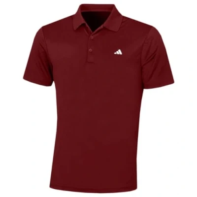 Image of adidas Golf Mens Performance LC Polo Shirt Core Burgundy Sport L