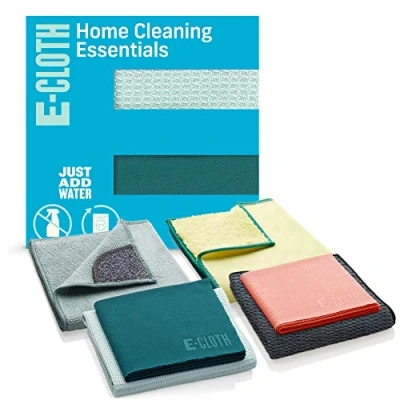 Image of E Cloth Home Cleaning Essentials, Microfiber, Assorted Colors, Deluxe Size
