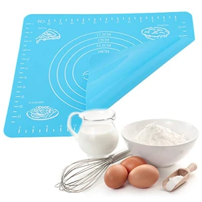 Image of Silicone Baking Mat, Anti Slip Pastry Rolling Non Stick Dough kneading Mat Counter Table Heat Resistant Bakeware Liner for Pie Cake Pizza Mats