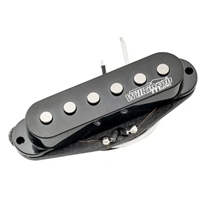 Image of Wilkinson M Series High Output Alnico 5 Strat Single Coil Bridge Pickup for Stratocaster Electric Guitar, Black