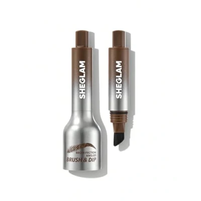 Image of SHEGLAM Brow Fection Angled Brush &amp; Dip Upgraded Microblading Eyebrow Pen Long Lasting Waterproof Easy To Color Taupe