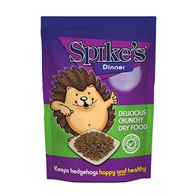 Image of Spike&#039;s Hedgehog Food, Delicious Crunchy Dry High in Fibre, with Fresh Chicken Suitable for Adults &amp; Hoglets Made the UK (650g)