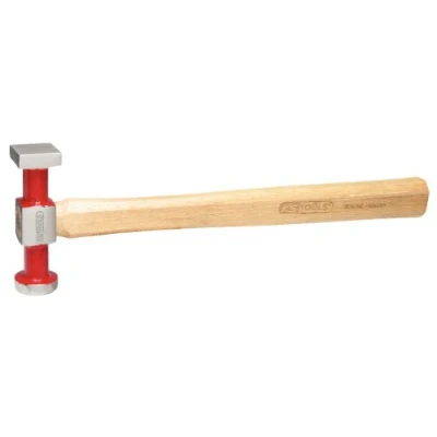 Image of KS Tools 140.2135 Panel beaters hammer rounded head, small round/square, 325mm