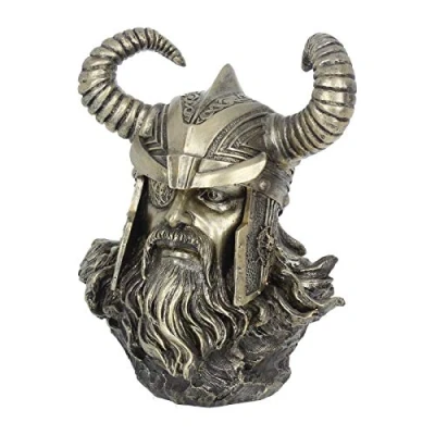 Image of Nemesis Now Odin Bust Figurine 27cm Bronze