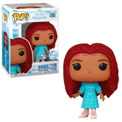 Image of Funko pop Little Mermaid Ariel Diamond Collection Exclusive Vinyl Figure Bundled with a Protector