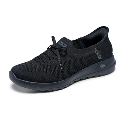 Image of Skechers GO WALK Slipons black, Women&#039;s, Size: 5.5, Black Textile