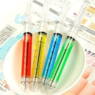 Image of 4Pcs/Set Liquid Syringe Injection Ballpoint Pen Ballpen Doctor Nurse Novelty Students Children Gift