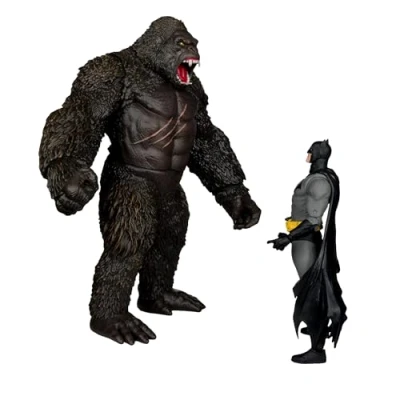 Image of McFarlane DC Multiverse Batman vs. Kong (Justice League Godzilla Kong) 2pk Toys