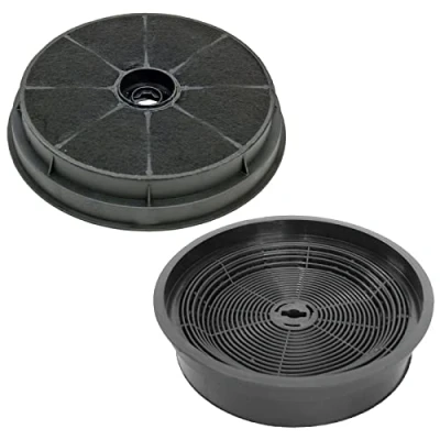 Image of SPARES2GO Carbon Charcoal Vent Filters for B&amp;Q Cata Designair Cooke &amp; Lewis Cooker Extractor Hoods (Pack of 2)