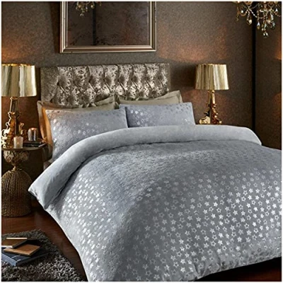 Image of GC GAVENO CAVAILIA Fluffy Duvet Cover, Snuggle Fleece Bedding Sets, Cuddle Warm King Size Quilt Covers, Grey