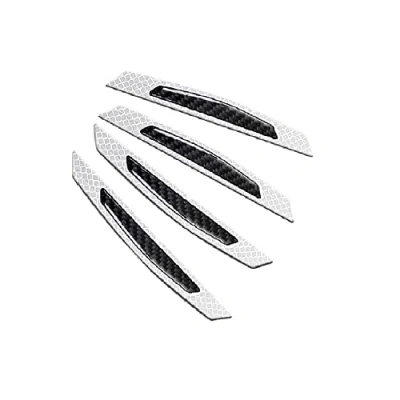 Image of MASO 4 Pcs White Rubber Anti Collision Protection Strips