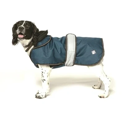 Image of Danish Design Blue 2 in 1 Summer and Winter Removable Lining Ultimate Waterproof Windproof Dog/Puppy Coat 22 Inch 55 cm