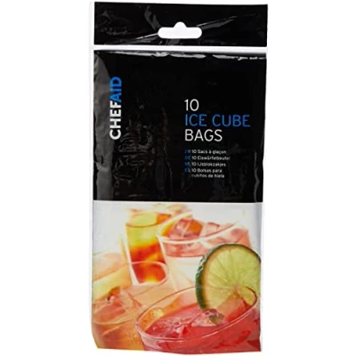 Image of Chef Aid Ice Cube Bags, Pack of 1 Freezable Bages to create Cubes demand, Black