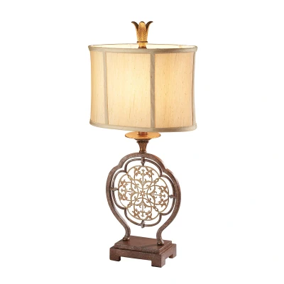 Image of Marcella 1 Light Table Lamp British Bronze, E27