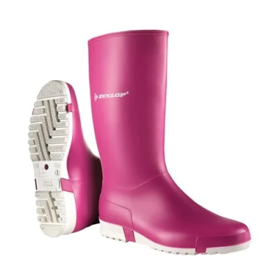 Image of Dunlop Protective Footwear Sport Retail, Wellington Boots Unisex Adults, Pink (Pink), 8 (42 EU)