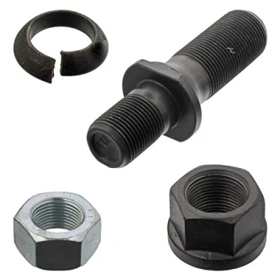 Image of febi bilstein 07955 wheel Stud with limit ring and nuts, pack of one