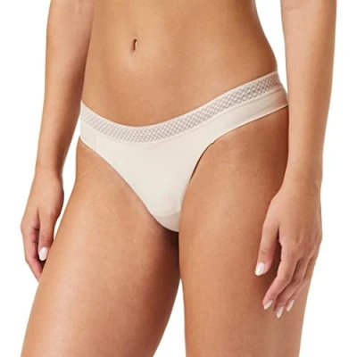 Image of Calvin Klein Women&#039;s Thong Panties, Beechwood, S