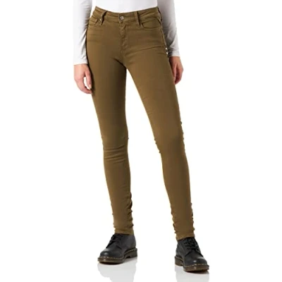 Image of REPLAY Women&#039;s WHW689 Luzien Hyperflex Colour Xlite Jeans, 238 Army Green, 2528