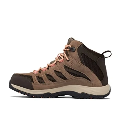 Image of Columbia Women&#039;s Crestwood mid WP waterproof rise hiking boots, Brown (Cordovan x Mud), 3 UK