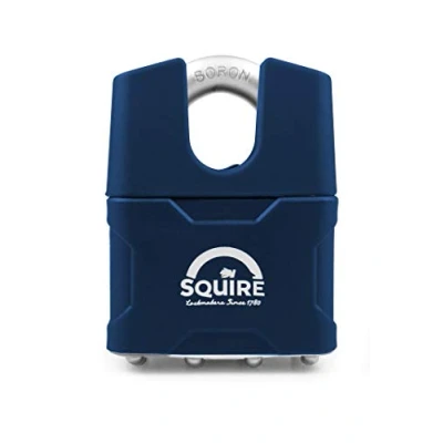 Image of Henry Squire 39CS Stronglock Laminated Closed Shackle 4 Pin Double Locking Padlock, Blue, 51 mm (Length)
