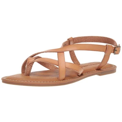 Image of Amazon Essentials Women&#039;s Casual Strappy Sandal, Natural, 4 UK
