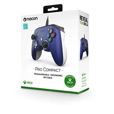 Image of NACON Offizielle Xbox Series Pro Compact Controller, Farbe: Blau.