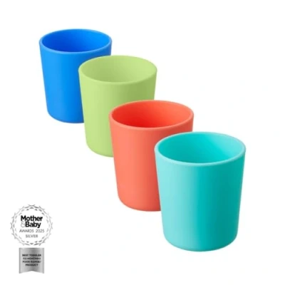 Image of Nuby Brights Toddler Tumblers Durable Dishwasher Safe Easy to Hold (Pack of 4)