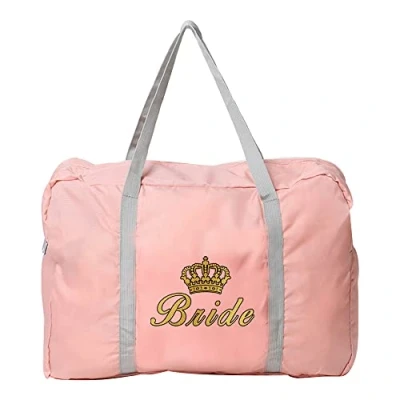Image of Cabin Bag 45x36x20 for Easyjet Airlines Underseat Travel Holdall Carry on Hand Luggage Weekend Packable Duffel Bag,Sports Fitness (Queen Bride)