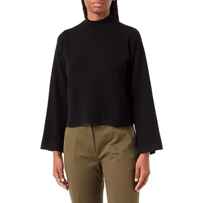 Image of Vero Moda Women&#039;s Vmsaba Ls Highneck Pullover Noos Sweater , Black,S