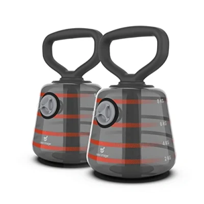 Image of New Image FITT Bell Adjustable Kettle Bells Water Filled Exercise Weight Set Great for Fitness, Core Training &amp; Lifting Durable Strong Design Ultimate Balance Home Workout