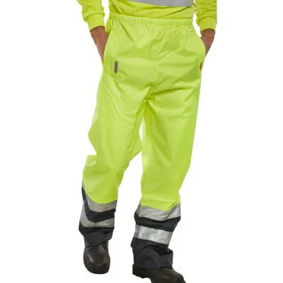 Image of Belfry Trousers Saturn Yellow / Navy Large