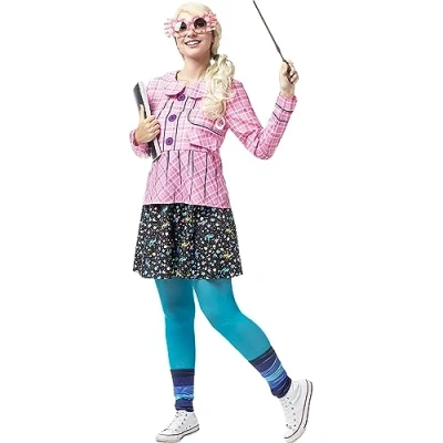 Image of Funidelia Luna Lovegood Costume for woman Harry Potter, Hogwarts adults accessory fancy dress &amp; props Halloween, carnival parties Size S Pink