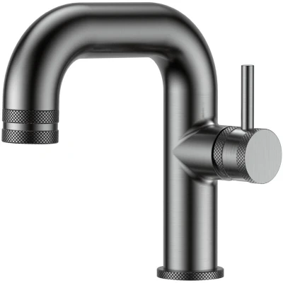 Image of Core Side Lever Mono Basin Mixer Tap Gunmetal Orbit